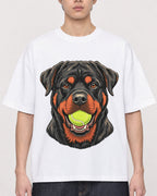 Mockup Boxy Heavyweight Tee White male close-up 01