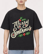 Mockup Boxy Heavyweight Tee Black male close-up 01