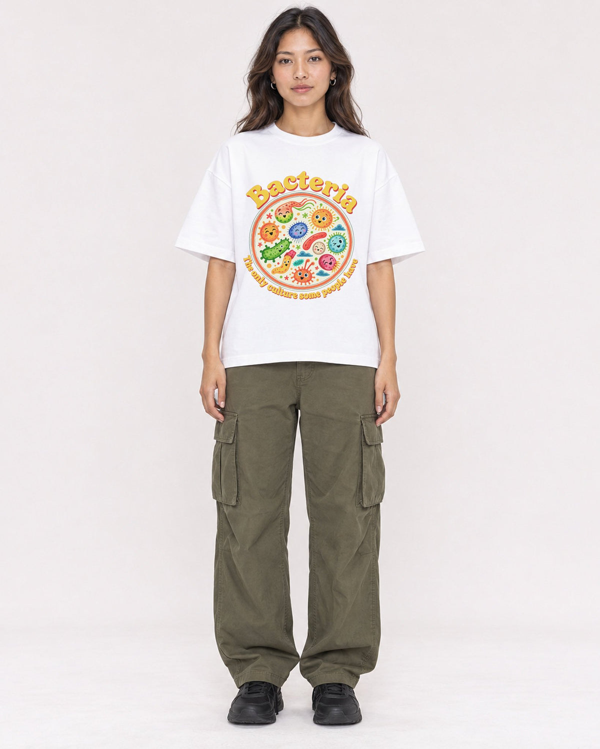 Mockup Boxy Heavyweight Tee White female full-body 02