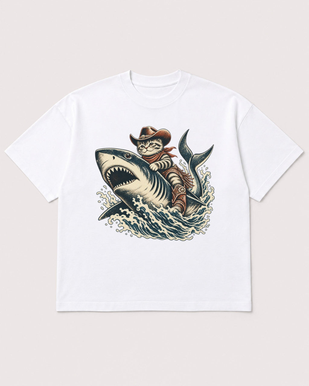 Mockup Boxy Heavyweight Tee White product