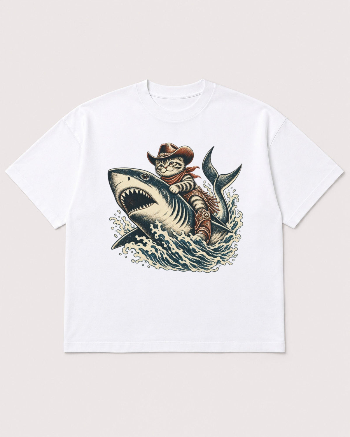 Mockup Boxy Heavyweight Tee White product