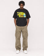Mockup Boxy Heavyweight Tee Black male full-body 04