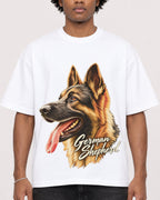 Mockup Boxy Heavyweight Tee White male close-up 45