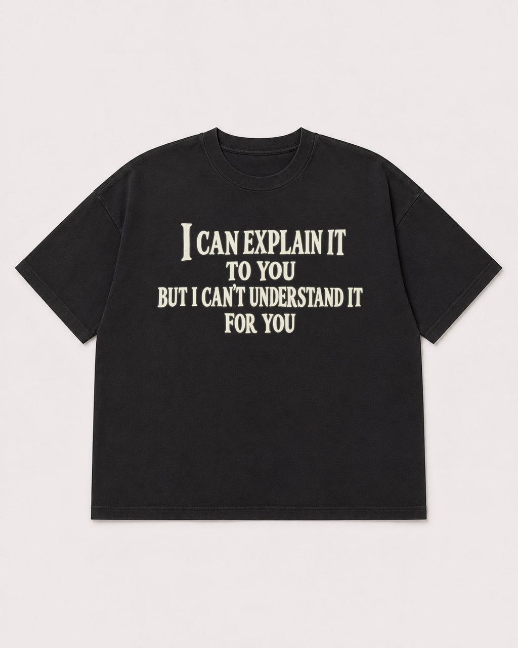 Mockup Boxy Heavyweight Tee Black product
