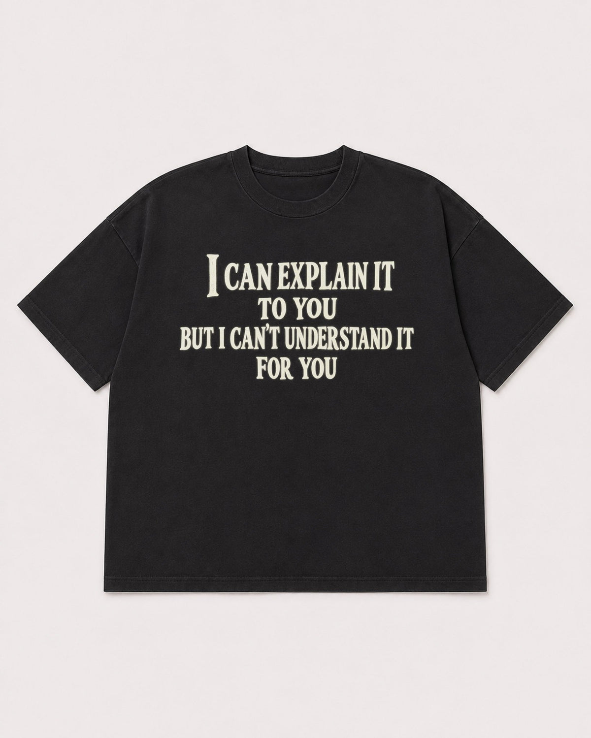 Mockup Boxy Heavyweight Tee Black product