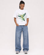 Mockup Boxy Heavyweight Tee White female full-body 25