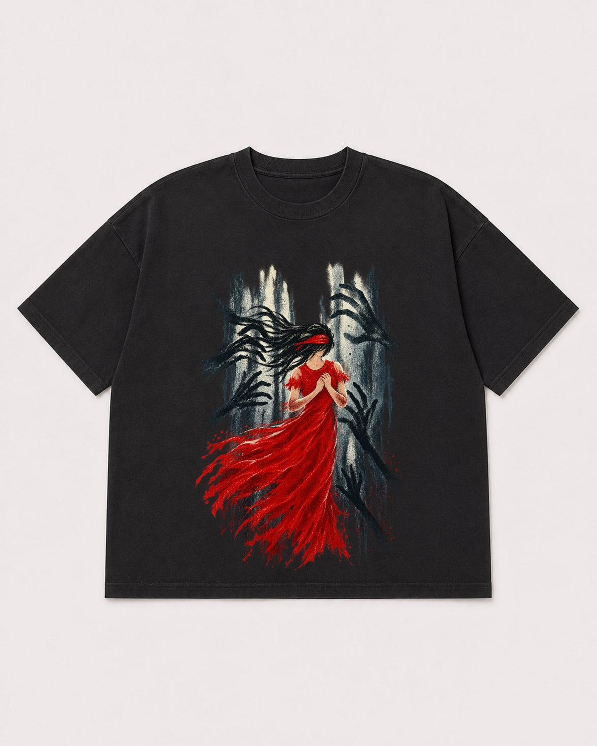 Mockup Boxy Heavyweight Tee Black product