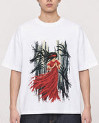 Mockup Boxy Heavyweight Tee White male close-up 01
