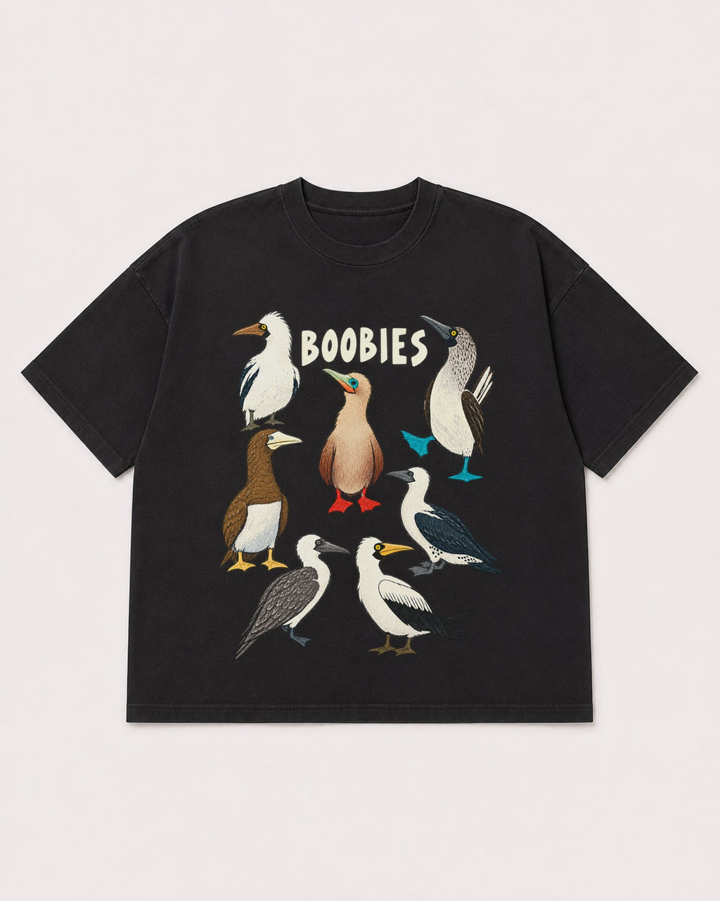 Mockup Boxy Heavyweight Tee Black product