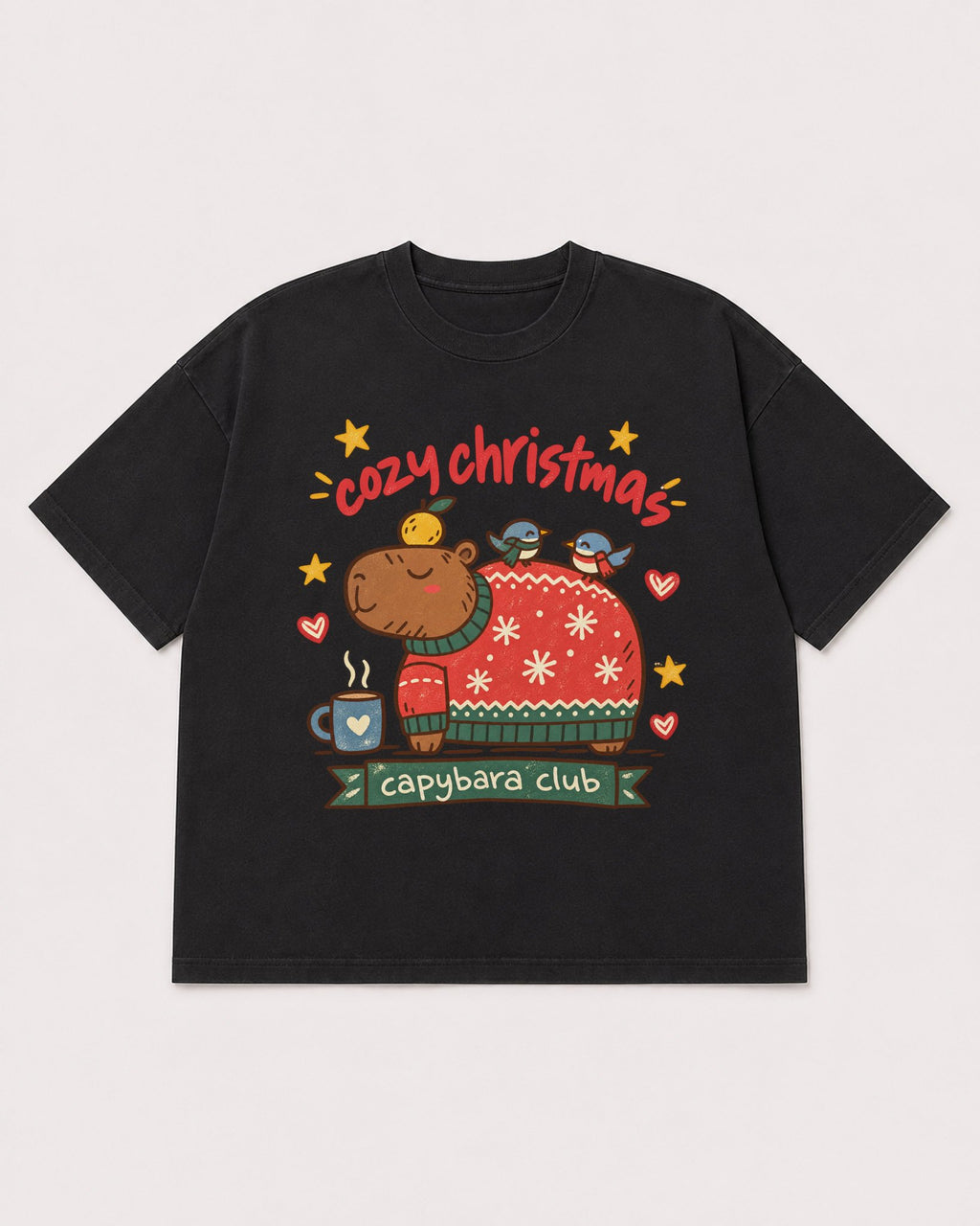 Mockup Boxy Heavyweight Tee Black product