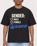 Mockup Boxy Heavyweight Tee Black male close-up 05