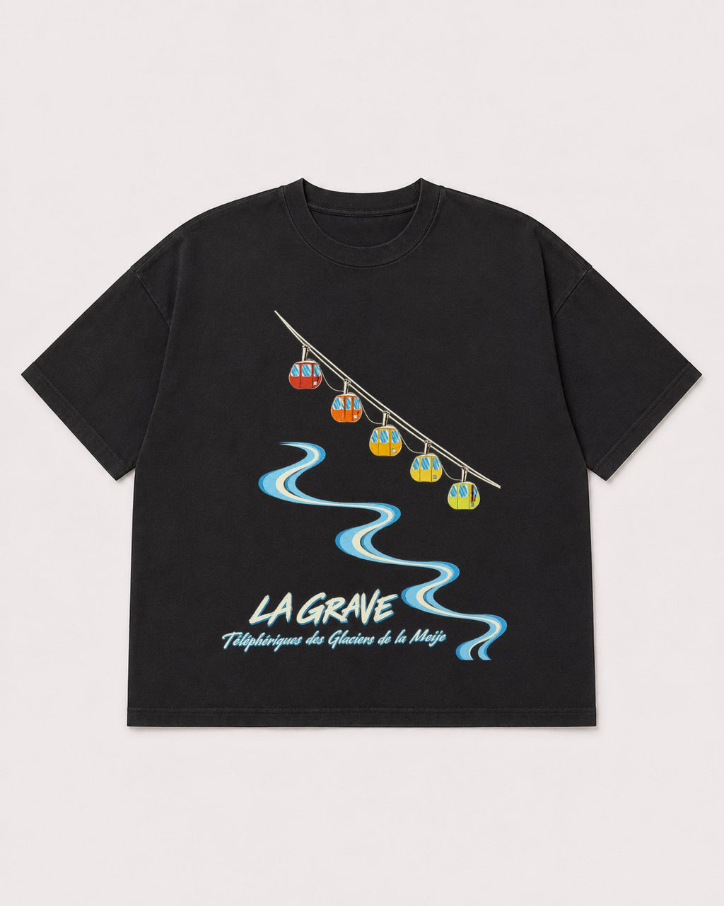 Mockup Boxy Heavyweight Tee Black product