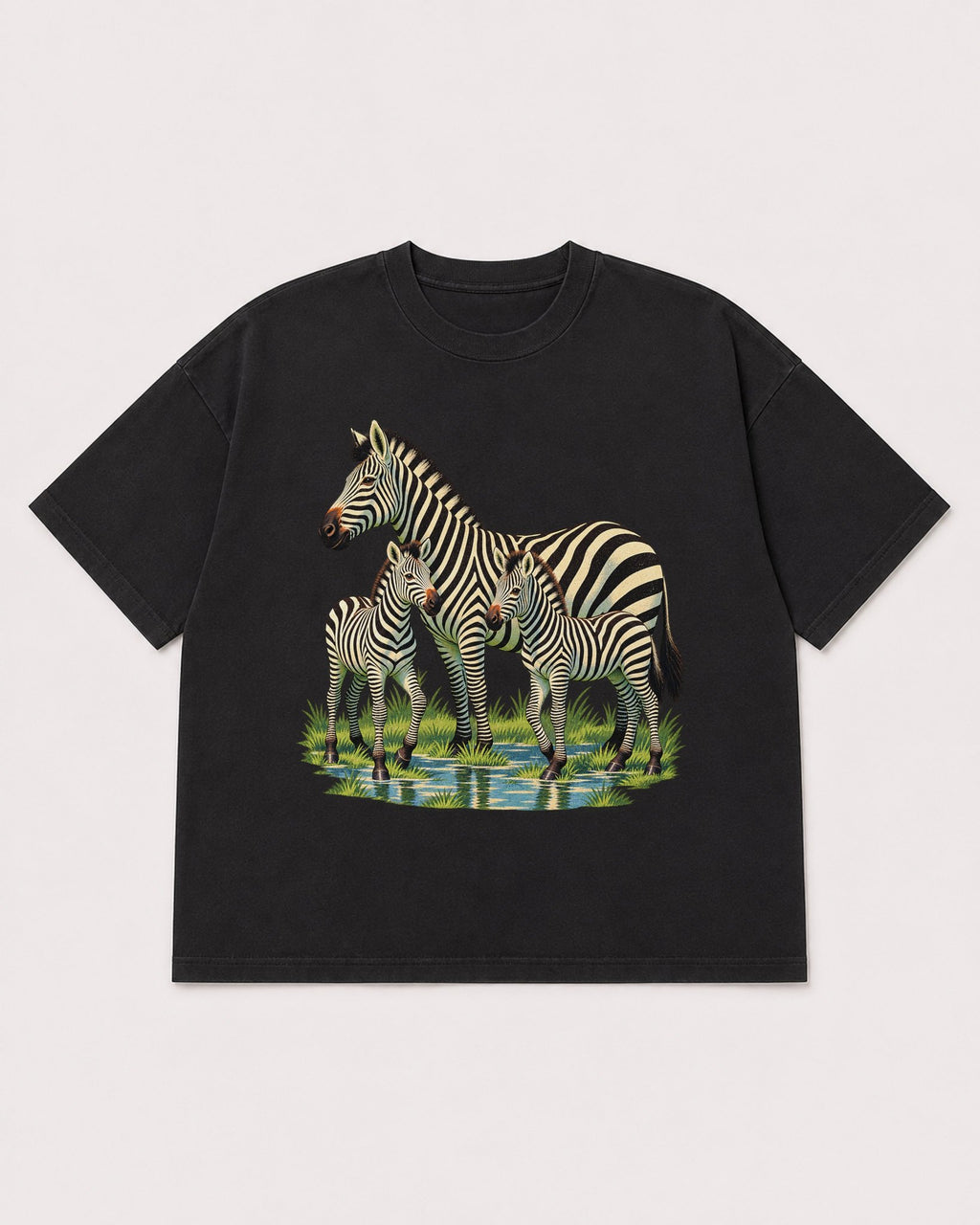 Mockup Boxy Heavyweight Tee Black product