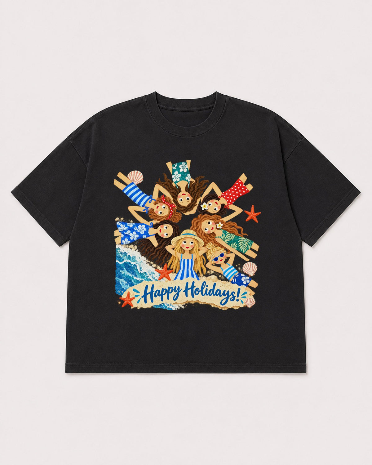Mockup Boxy Heavyweight Tee Black product