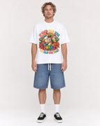 Mockup Boxy Heavyweight Tee White male full-body 28