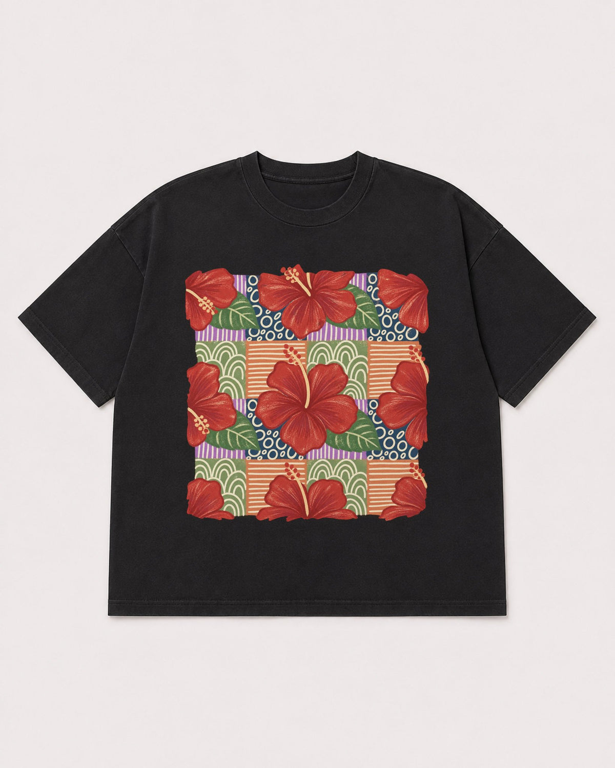 Mockup Boxy Heavyweight Tee Black product