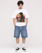 Mockup Boxy Heavyweight Tee White male full-body 03