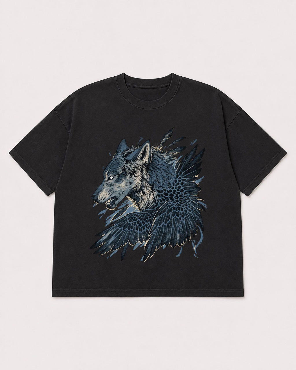 Mockup Boxy Heavyweight Tee Black product