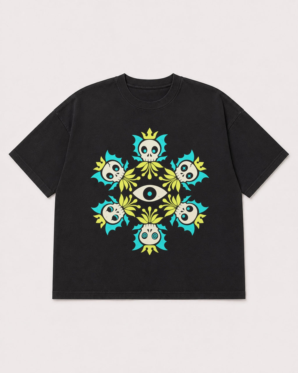 Mockup Boxy Heavyweight Tee Black product