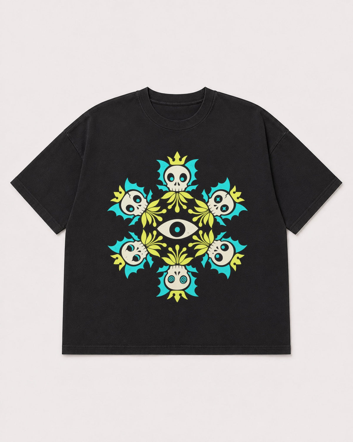Mockup Boxy Heavyweight Tee Black product