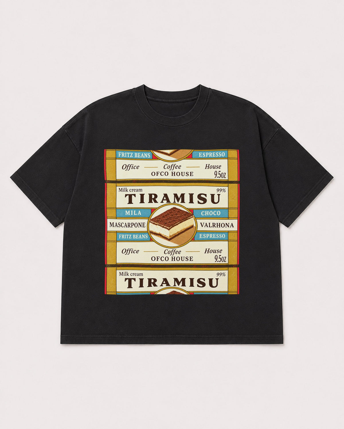 Mockup Boxy Heavyweight Tee Black product