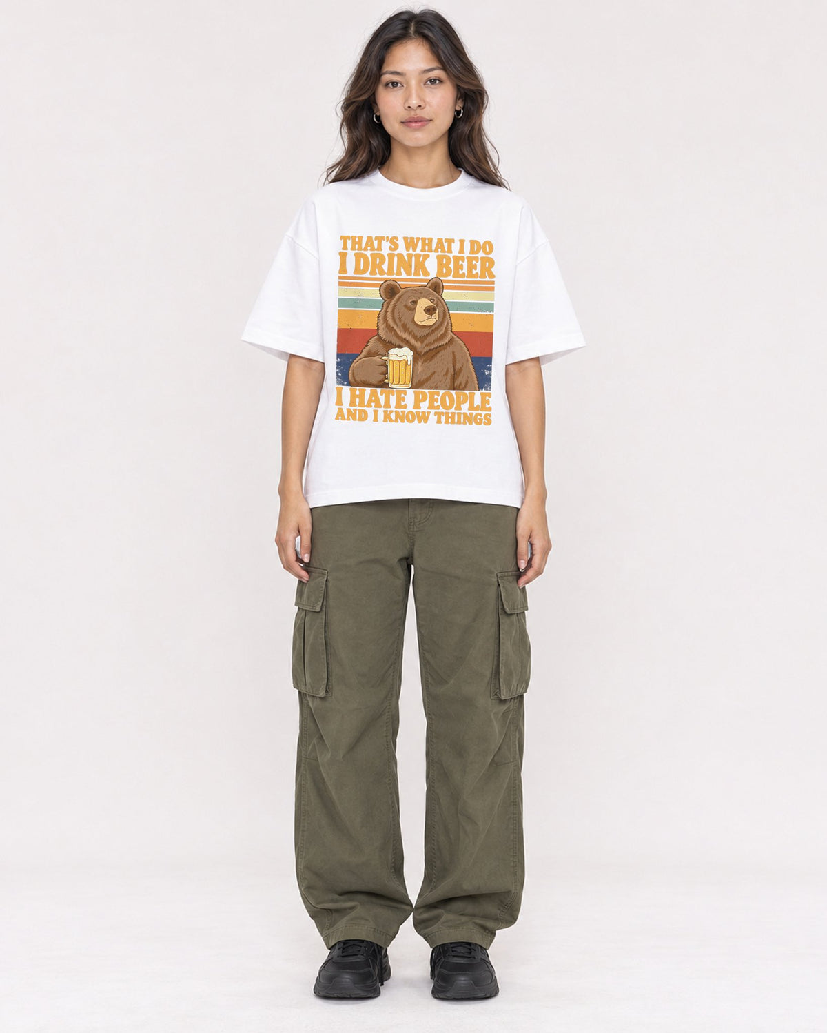 Mockup Boxy Heavyweight Tee White female full-body 02