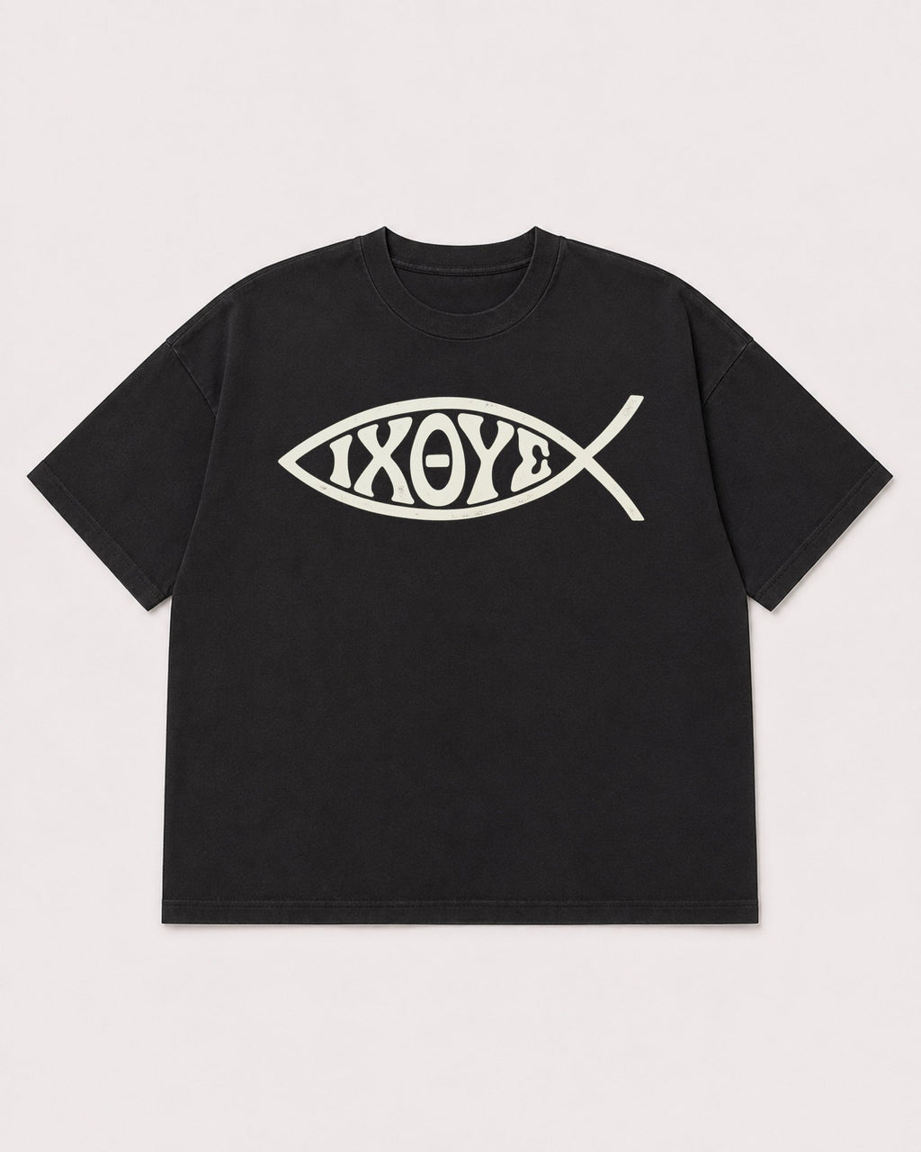 Mockup Boxy Heavyweight Tee Black product