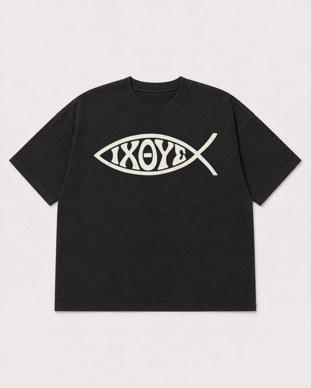 Mockup Boxy Heavyweight Tee Black product