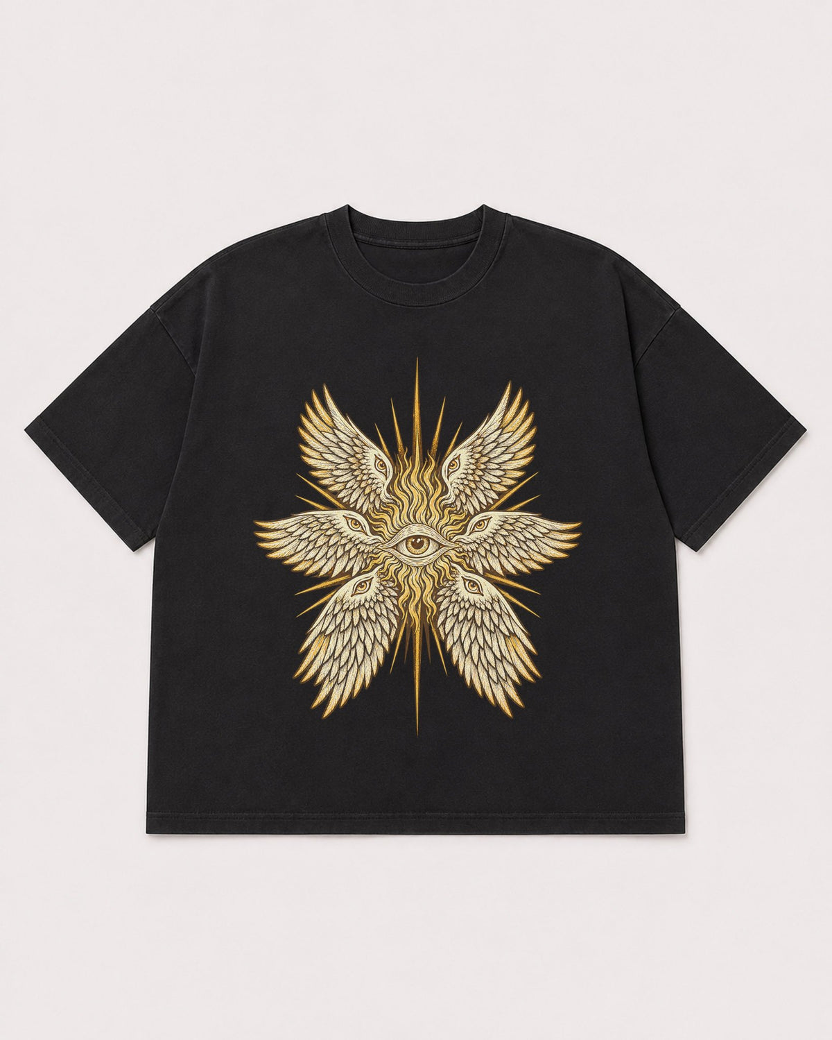 Mockup Boxy Heavyweight Tee Black product