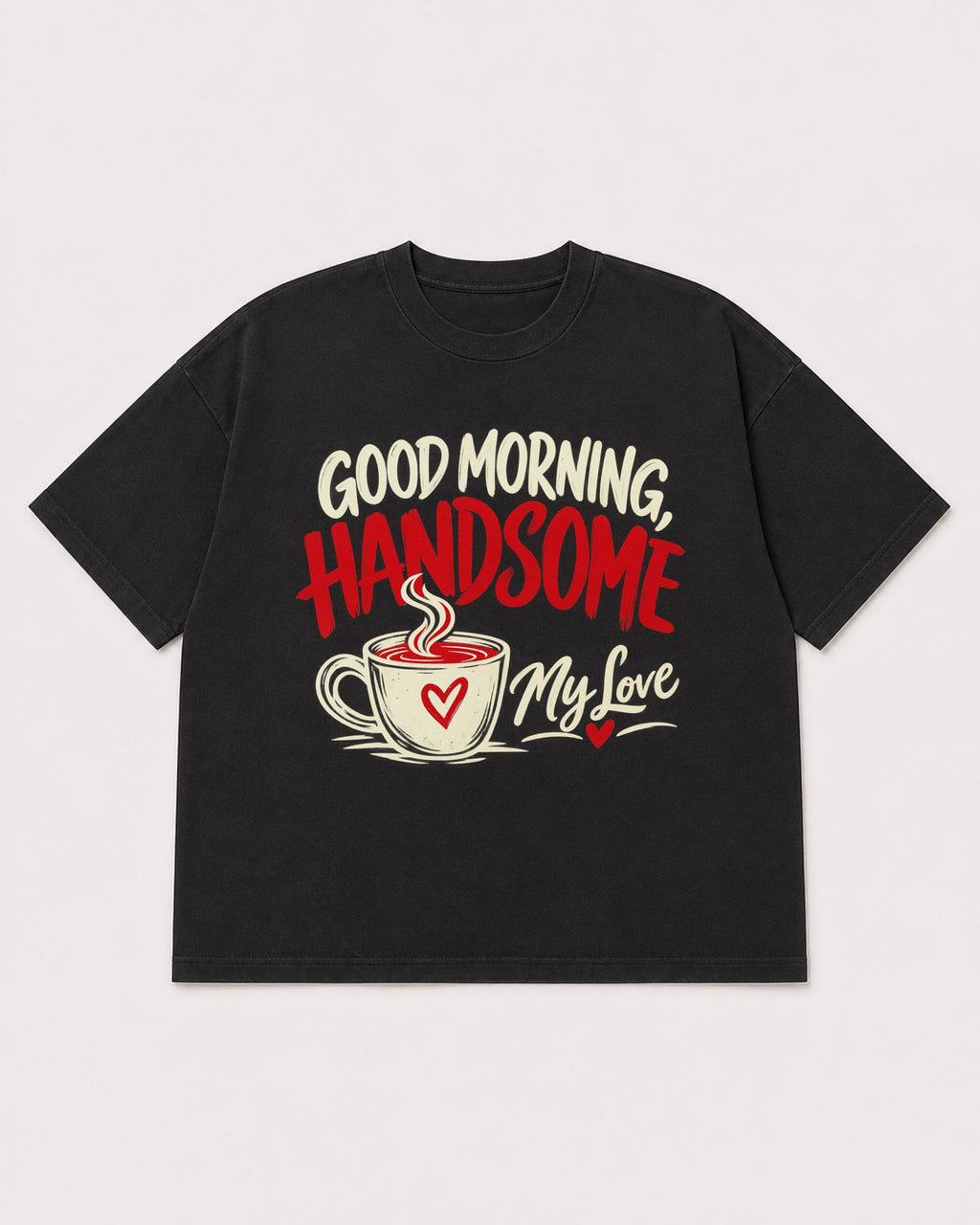 Mockup Boxy Heavyweight Tee Black product