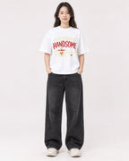 Mockup Boxy Heavyweight Tee White female full-body 03