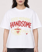 Mockup Boxy Heavyweight Tee White female close-up 03