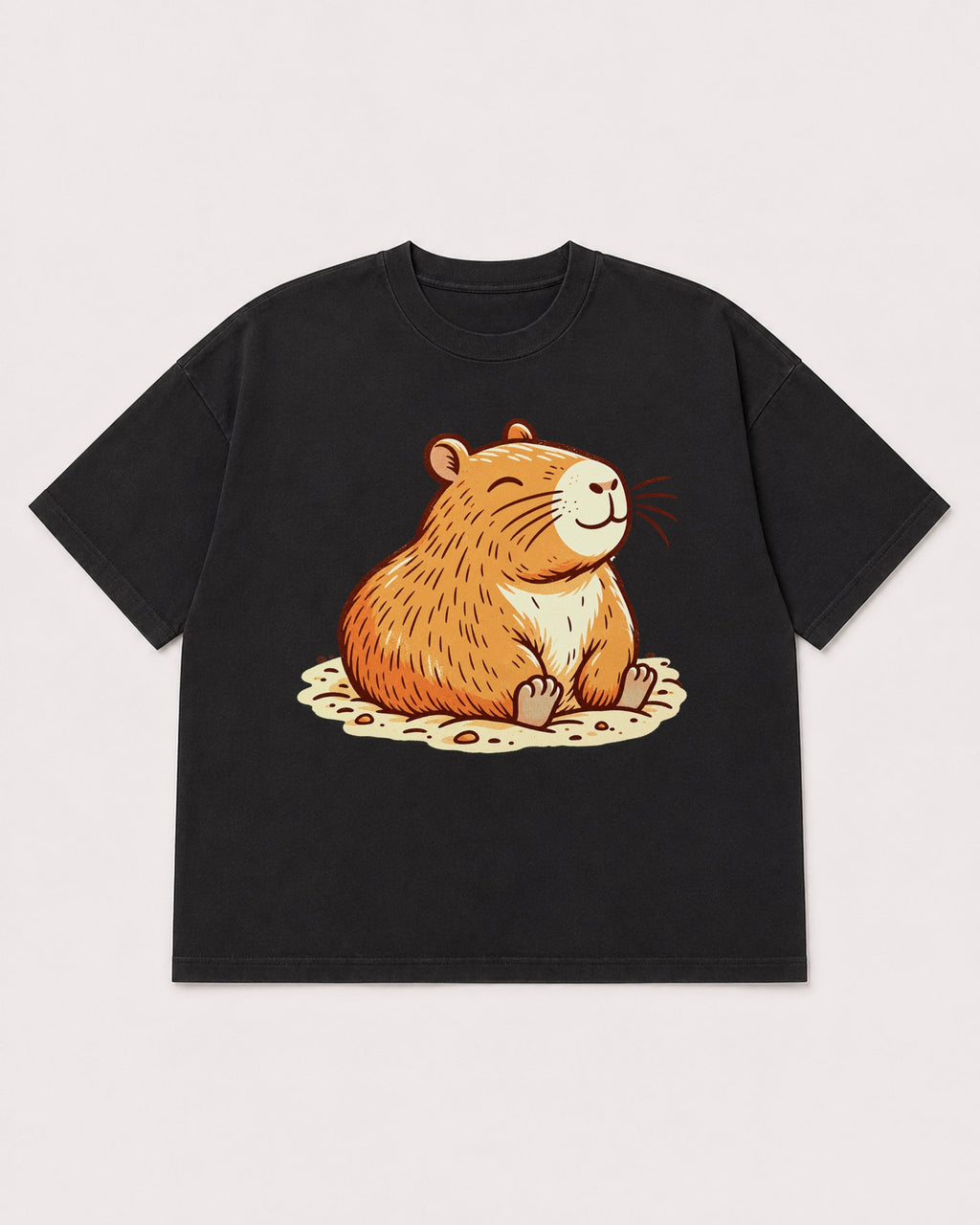 Mockup Boxy Heavyweight Tee Black product