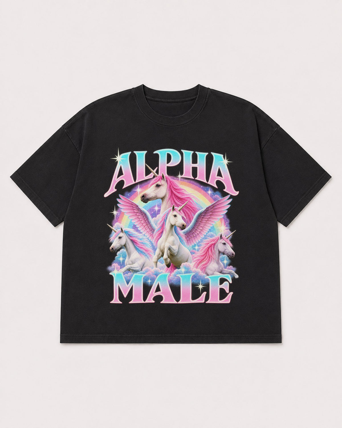 Mockup Boxy Heavyweight Tee Black product