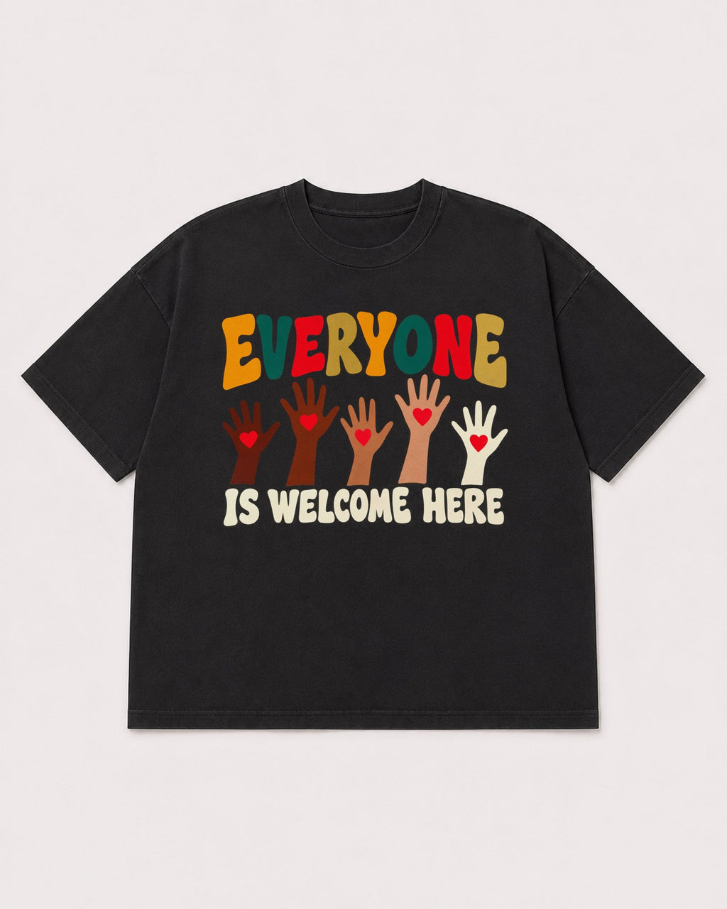 Mockup Boxy Heavyweight Tee Black product