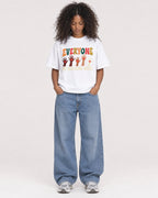 Mockup Boxy Heavyweight Tee White female full-body 05