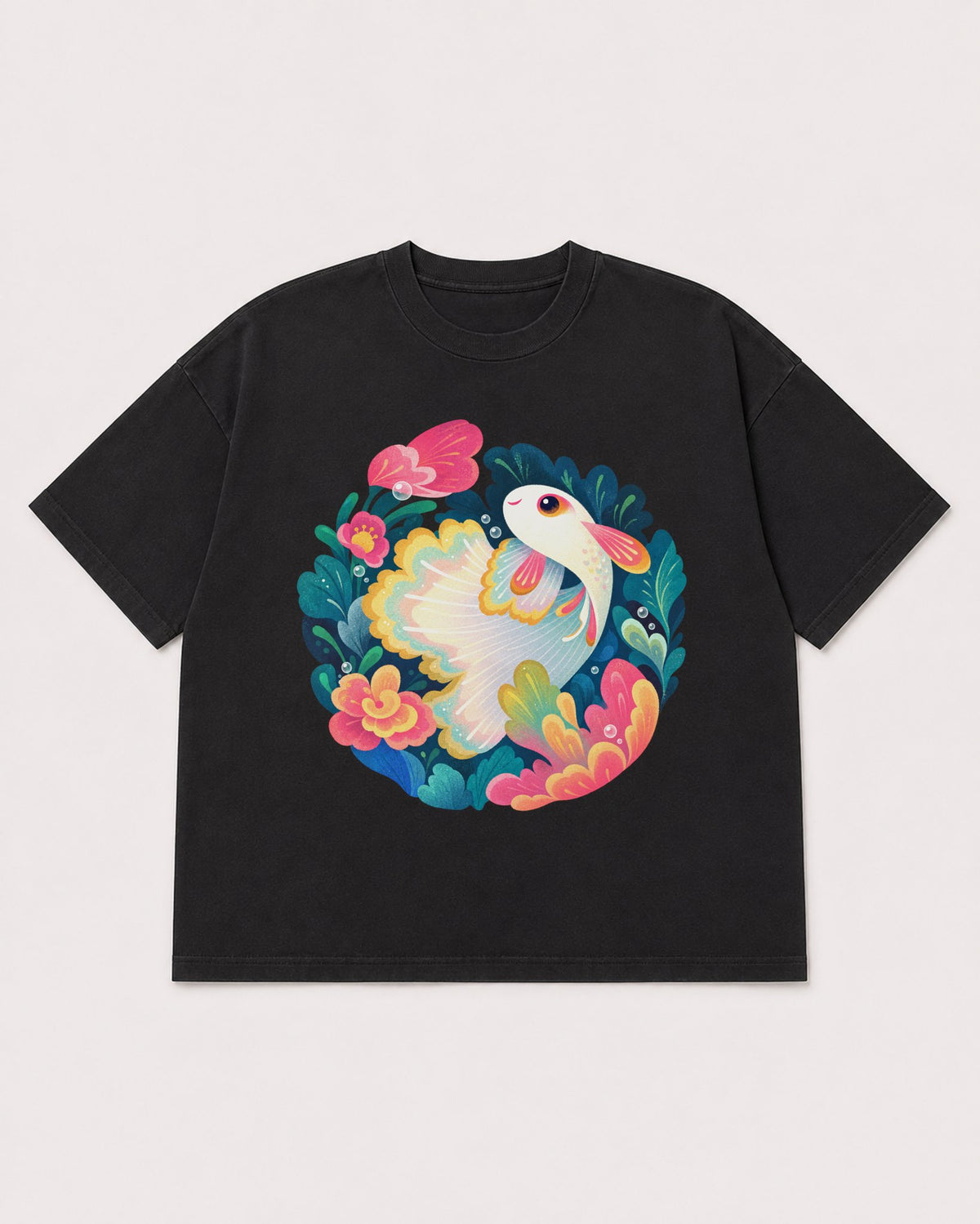 Mockup Boxy Heavyweight Tee Black product