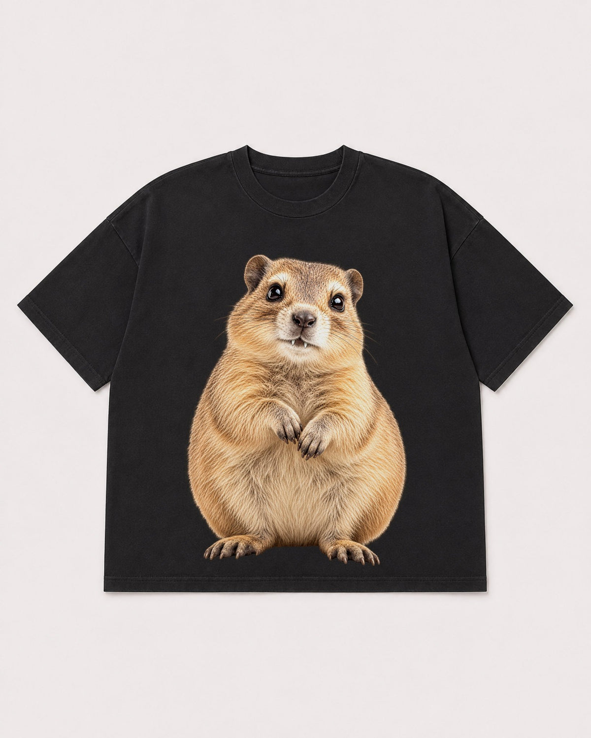 Mockup Boxy Heavyweight Tee Black product