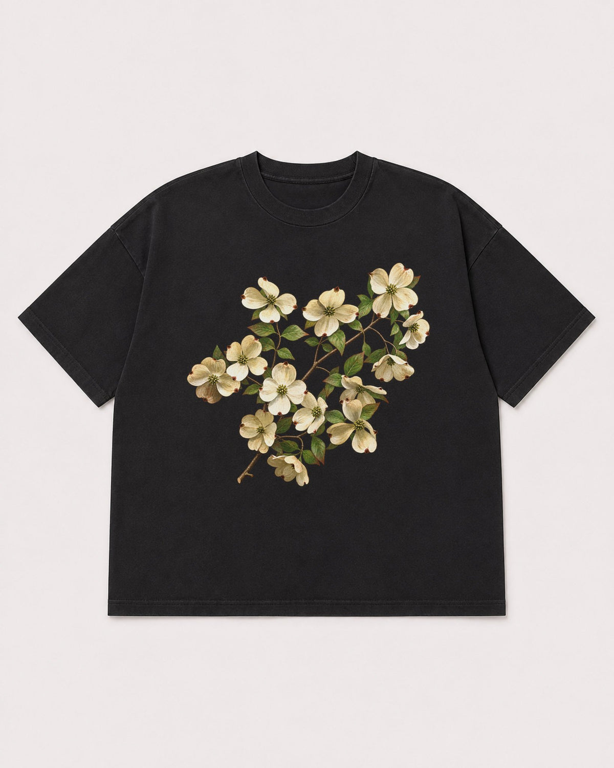 Mockup Boxy Heavyweight Tee Black product