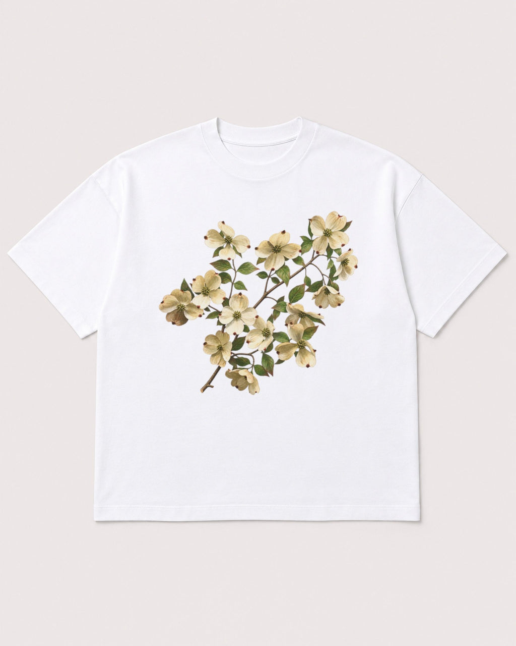 Mockup Boxy Heavyweight Tee White product