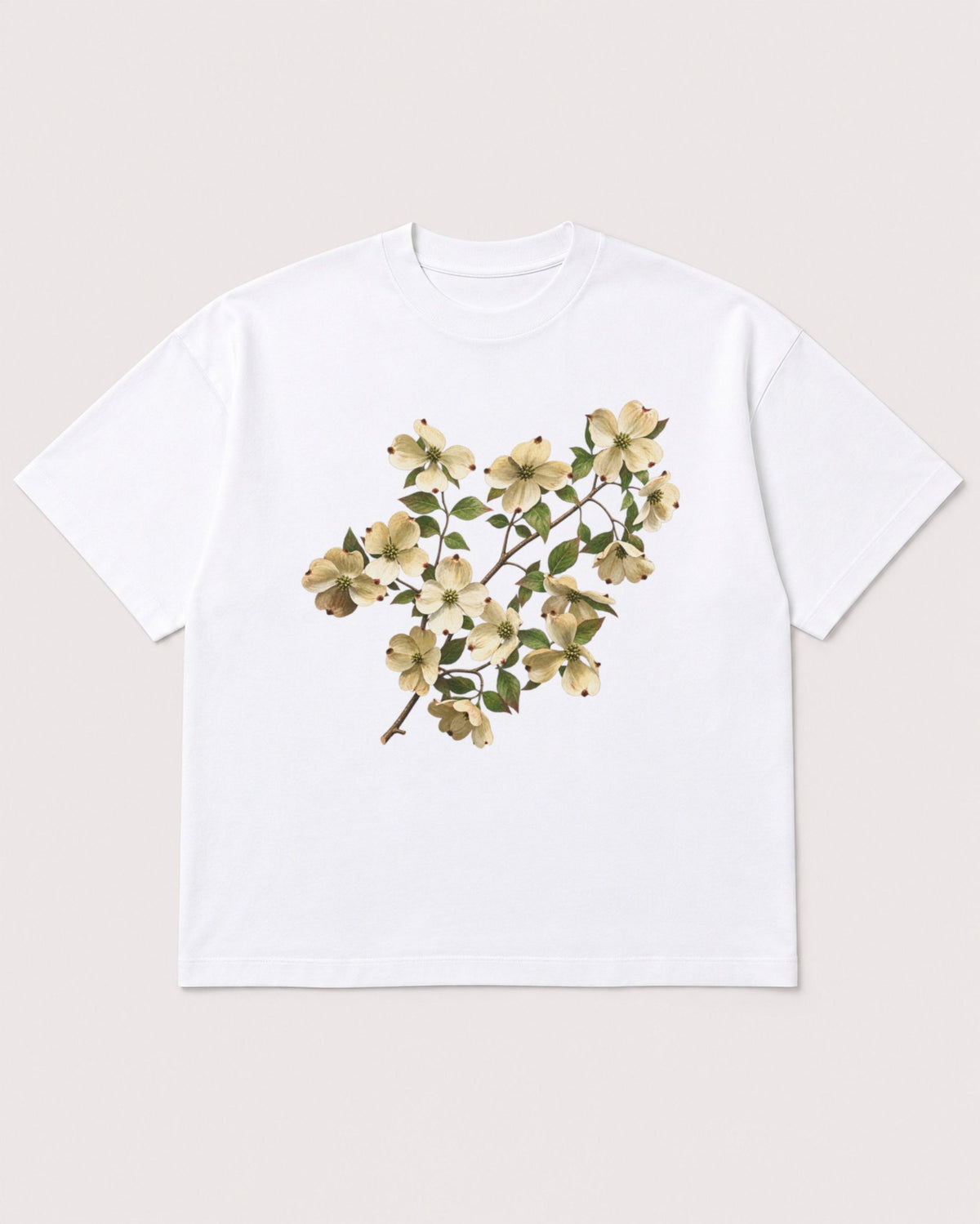 Mockup Boxy Heavyweight Tee White product