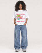 Mockup Boxy Heavyweight Tee White female full-body 05