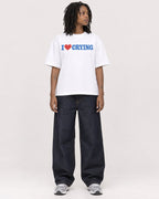 Mockup Boxy Heavyweight Tee White female full-body 24