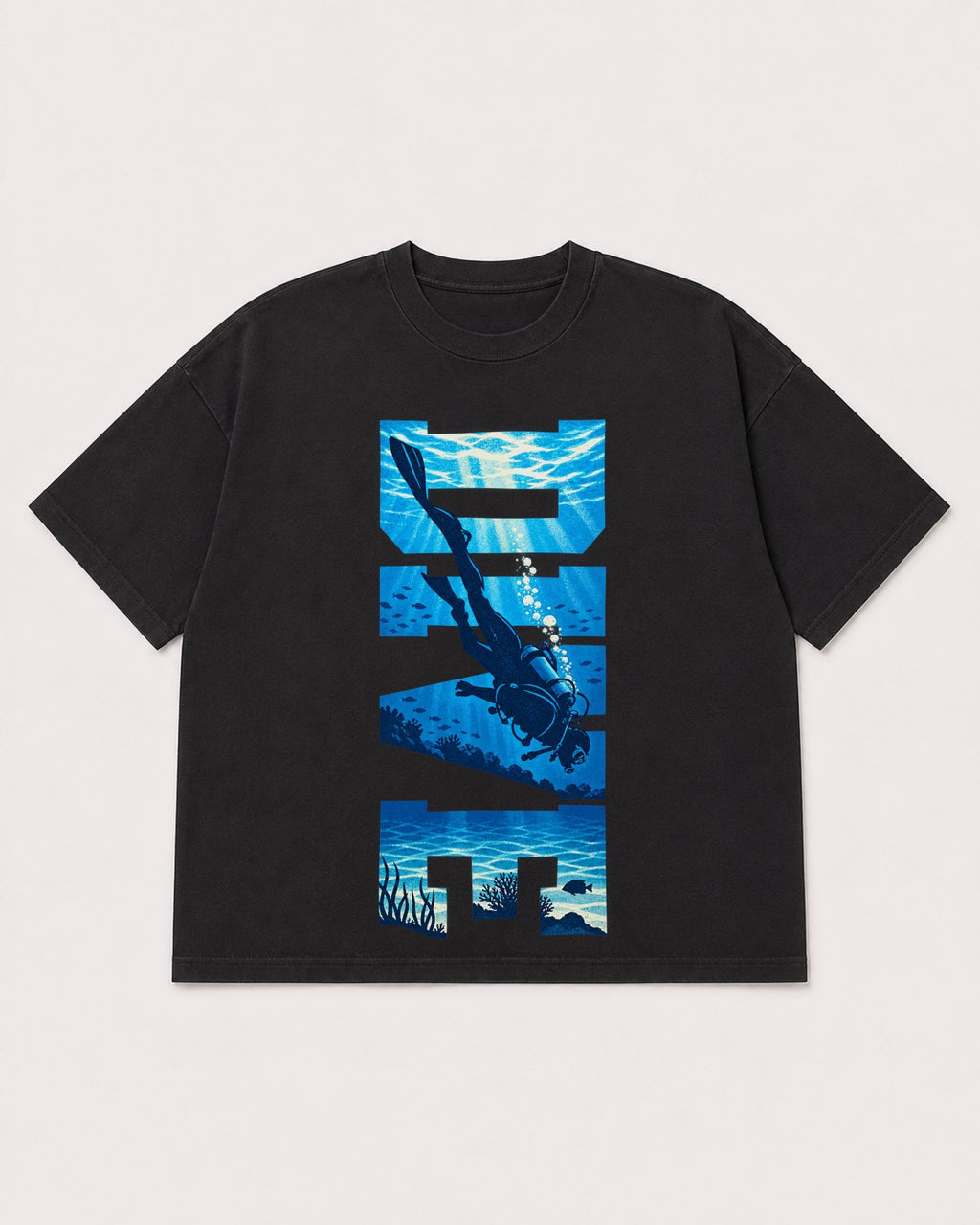 Mockup Boxy Heavyweight Tee Black product