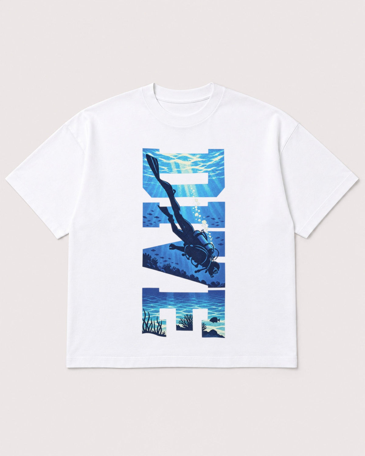 Mockup Boxy Heavyweight Tee White product