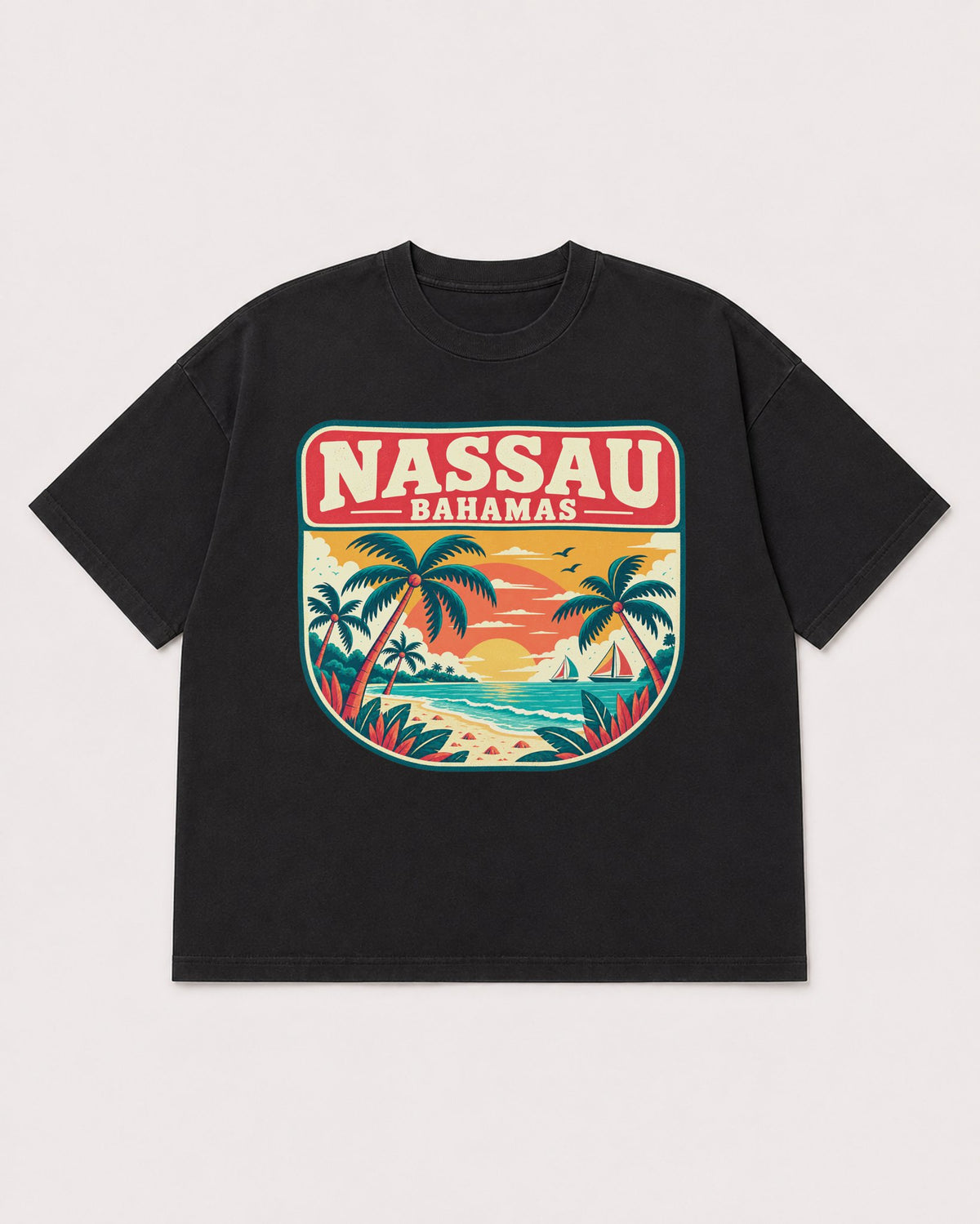 Mockup Boxy Heavyweight Tee Black product