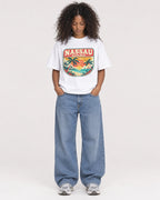 Mockup Boxy Heavyweight Tee White female full-body 05