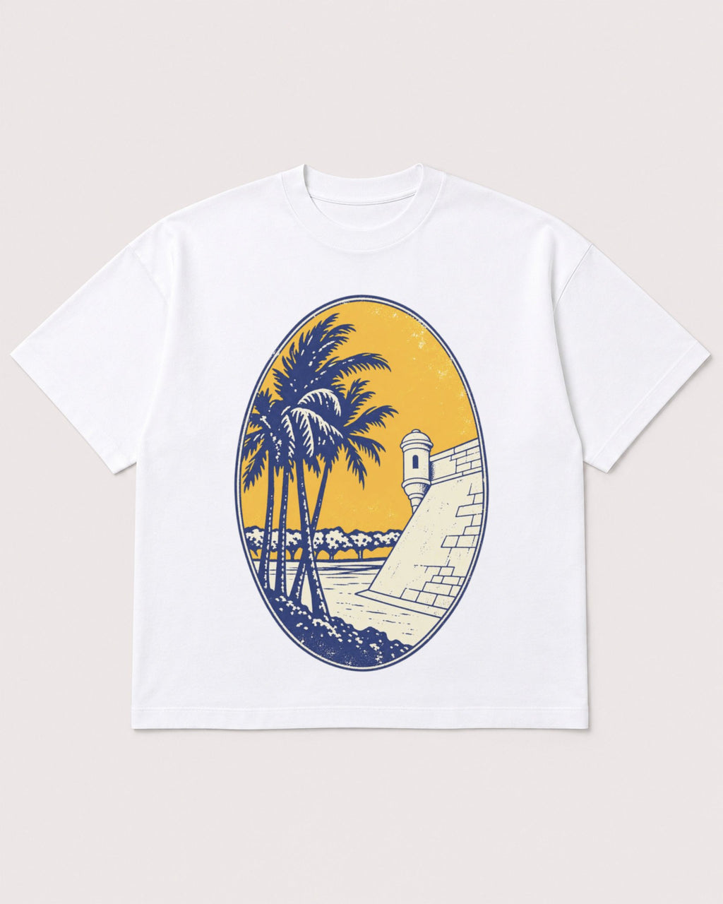 Mockup Boxy Heavyweight Tee White product