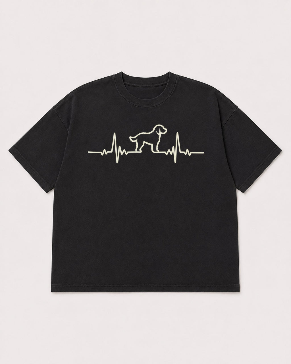 Mockup Boxy Heavyweight Tee Black product