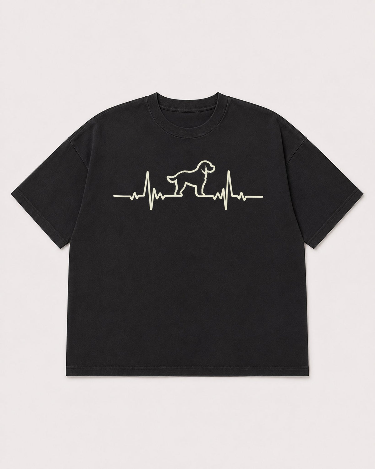 Mockup Boxy Heavyweight Tee Black product